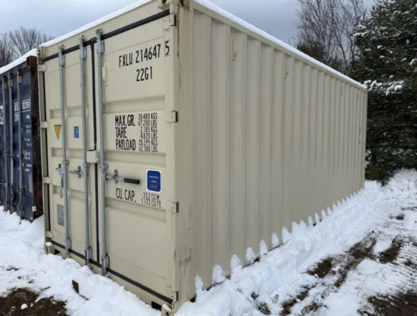 20 x 8 x 8.5 New Beige Shipping / Storage Container - Image 7