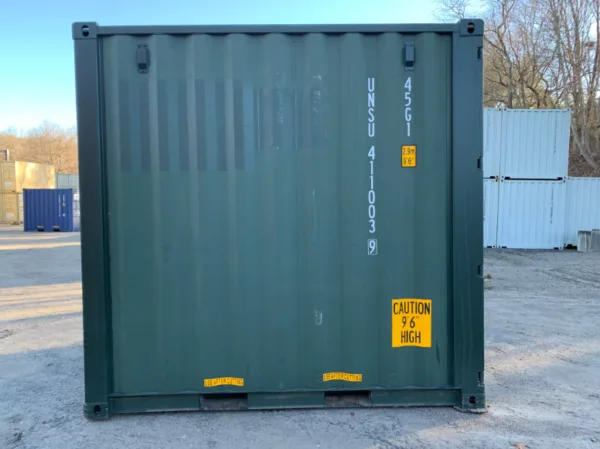 10ft green High Cube shipping container