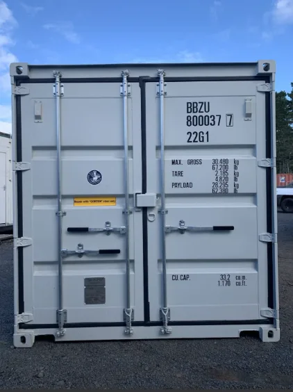 20ft light grey one trip shipping container